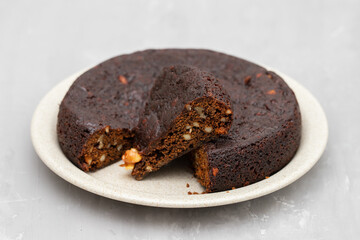 typical portuguese cake with dry fruits Bolo de Madeira