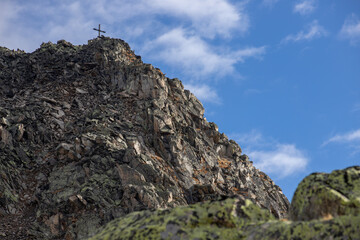 Gipfelkreuz im Wallis