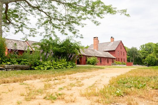 Old historic new england farm house