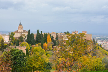 Fototapeta na wymiar Granada in November.