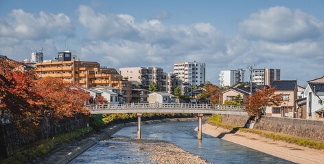 River through Kanazawa, Japan