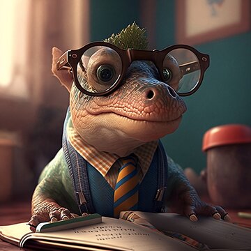 Teacher dinosaur, Generative AI