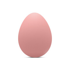 A Pink Easter Egg Illustration. Easter egg pink color isolated on transparent background. Png element. For the design of postcards, posters, banners.
