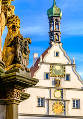 Fototapeta na wymiar famous old town of Rothenburg ob der Tauber - Bavaria
