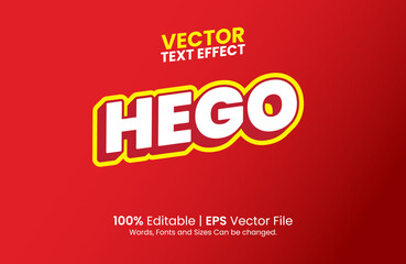 Editable Hego Text Effect Template