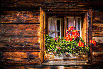 typical old window in bavaria