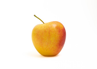 Yellow apple isolated on white.