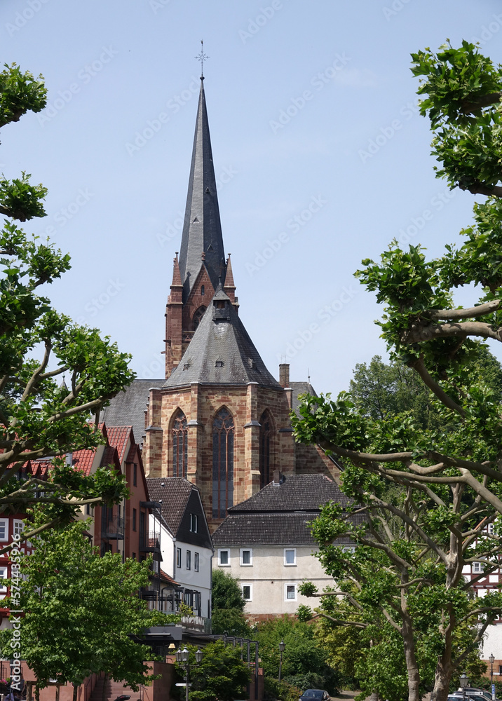 Wall mural kirche in frankenberg, eder