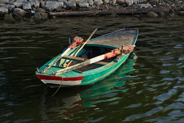 Fototapeta na wymiar Fishing boat on Nile, Egypt, Africa 