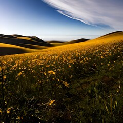 sunset in the mountains