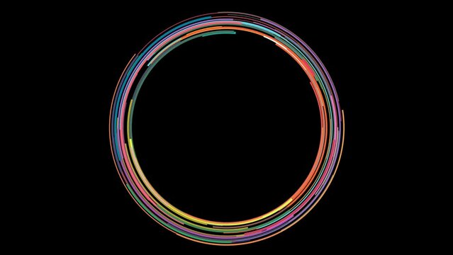 Hud futuristic circle animated rings