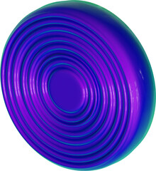 3d rendering. Abstract geometric shapes illustration. Modern minimal colorful objects isolated on transparent background