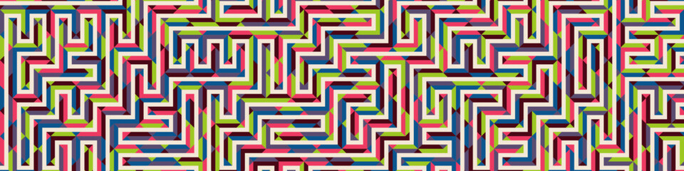 Color Rhombus tile tessellation pattern illustration