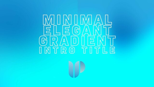 Minimal Elegant Gradient Intro Title