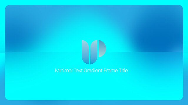 Minimal Text Gradient Frame Title