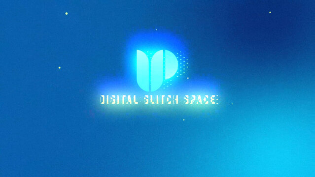 Digital Glitch Space Title