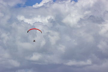 paraglider in the sky