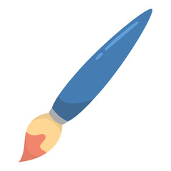 brush art flat illustration