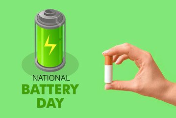 Poster for National Battery Day