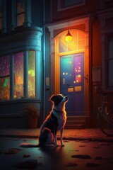 Beautiful background with dog, best dog wallpaper.