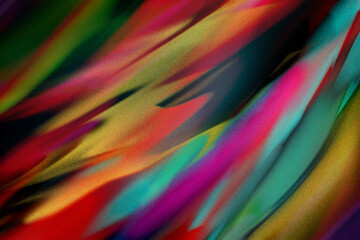 Dynamic Abstract Background. Digital Art. Bright colorful psychic waves with noise.