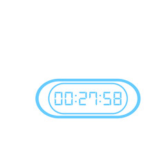 Digital clock icon vector design illustration.