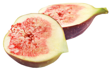 Fresh organic common fig sliced