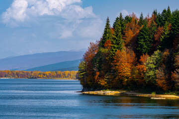 Autumn views in the mountains