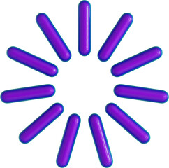 3d rendering. Abstract geometric shapes illustration. Modern minimal colorful objects isolated on transparent background