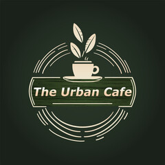 Modern logo for a cafe