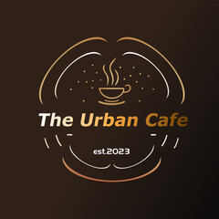 Modern logo for a cafe