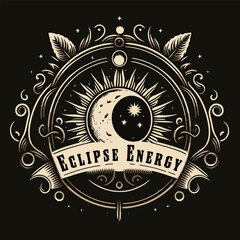 Vintage logo for energy drinks
