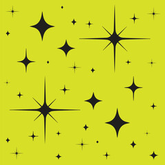 Sparkle star icons. Shine icons. Stars sparkles vector. Sparkle icons set. Shine symbol illustration. star sign collection.