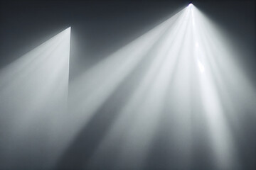 Obraz premium Moody soft light rays backdrop. Generative AI.