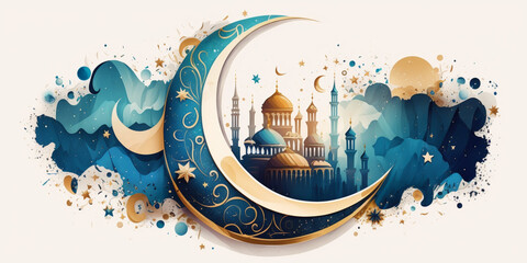 illustration of an background islamic art