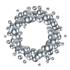 Colored pearls. Abstract illustration vector background. eps 10