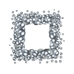 Elegant template with pearl pattern. Vector design for banners, cards, wedding invitation.