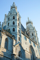 Fototapeta na wymiar Vienna Old Town St. Stephen's Cathedral Spires