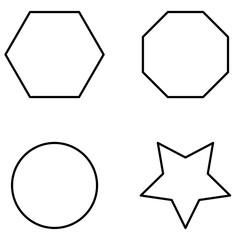 Shape Vector Line Icons