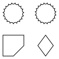 Shape Vector Line Icons
