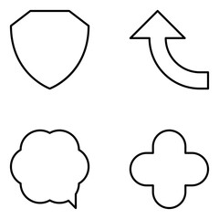 Shape Vector Line Icons