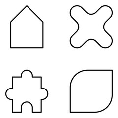 Shape Vector Line Icons