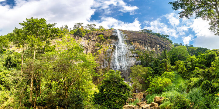 Diyaluma waterfall in  Sri Lanka