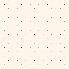 Vector minimalist geometric texture with small triangles, tiny shapes, dots. Abstract modern minimal seamless pattern. Simple monochrome background. Repeat black and white decorative geo design
