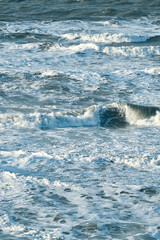 Rough waves on north sea. High quality photo