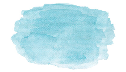 blue abstract watercolor hand painted background, copy space 