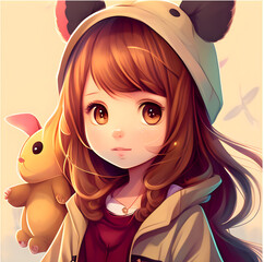 little anime girl - artificial intelligence