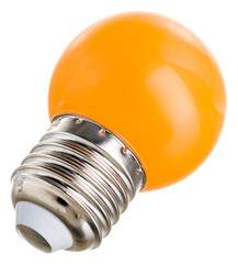 light bulb on white background