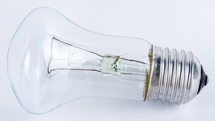 light bulb on white background