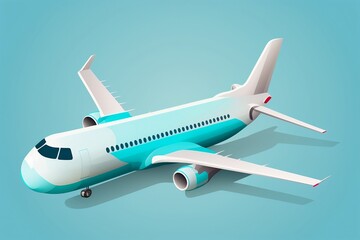 illustration of an airplane - generative ai